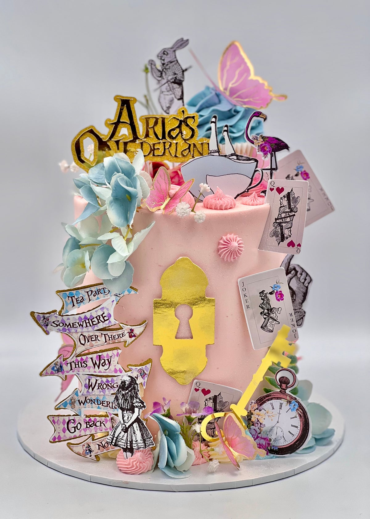 Alice in Wonderland Decorated Cake