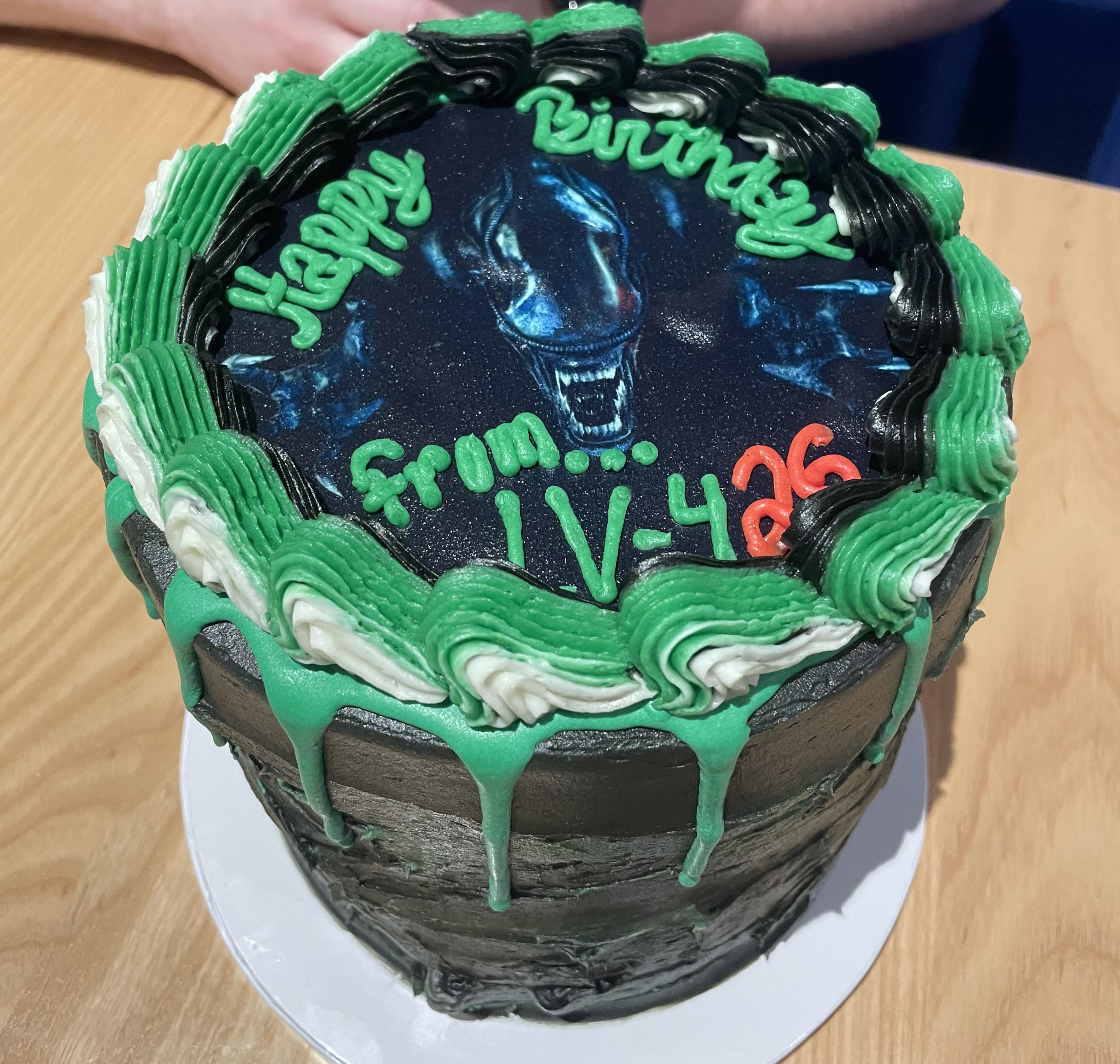 Alien Decorated Cake