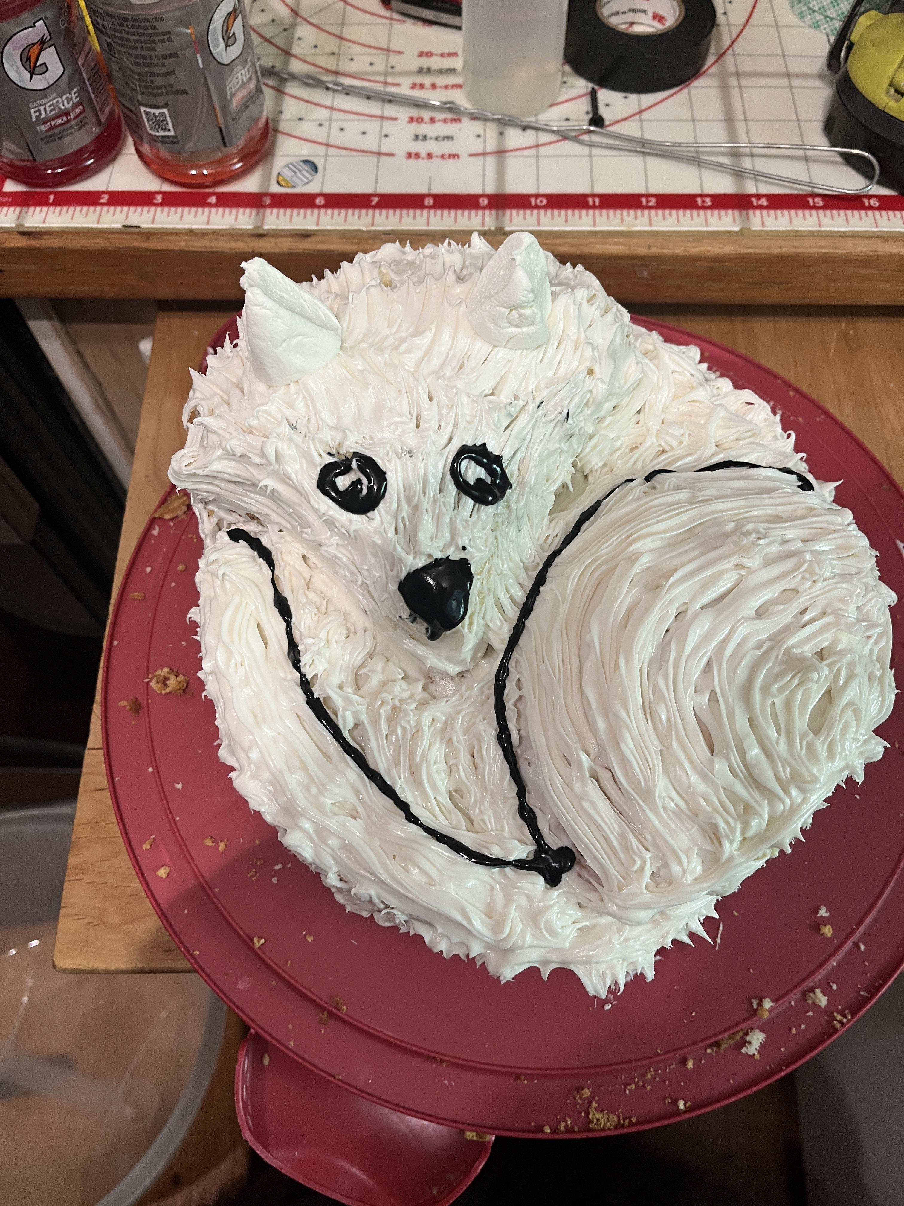 Wolf Decorated Cake