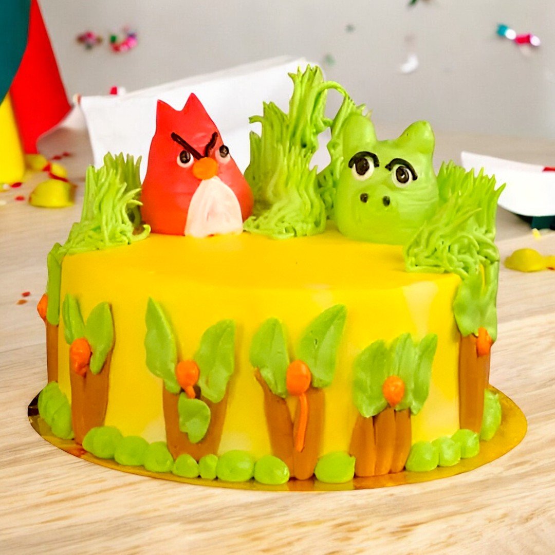 Bird Decorated Cake