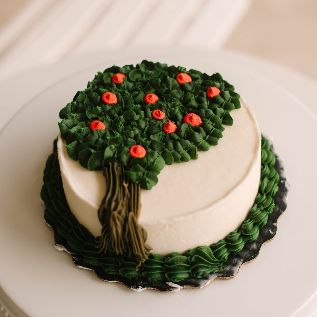 Tree Decorated Cake