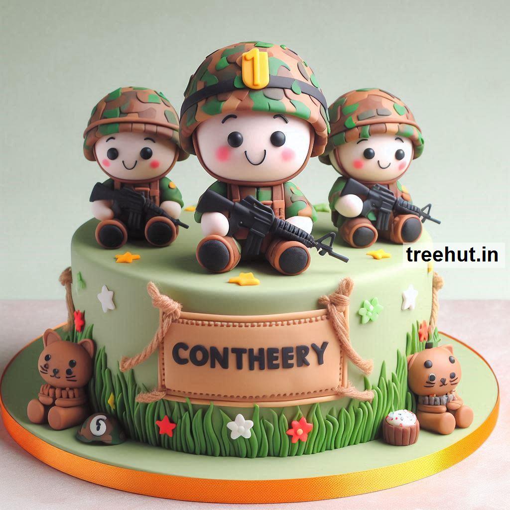 Decorated Army Cake