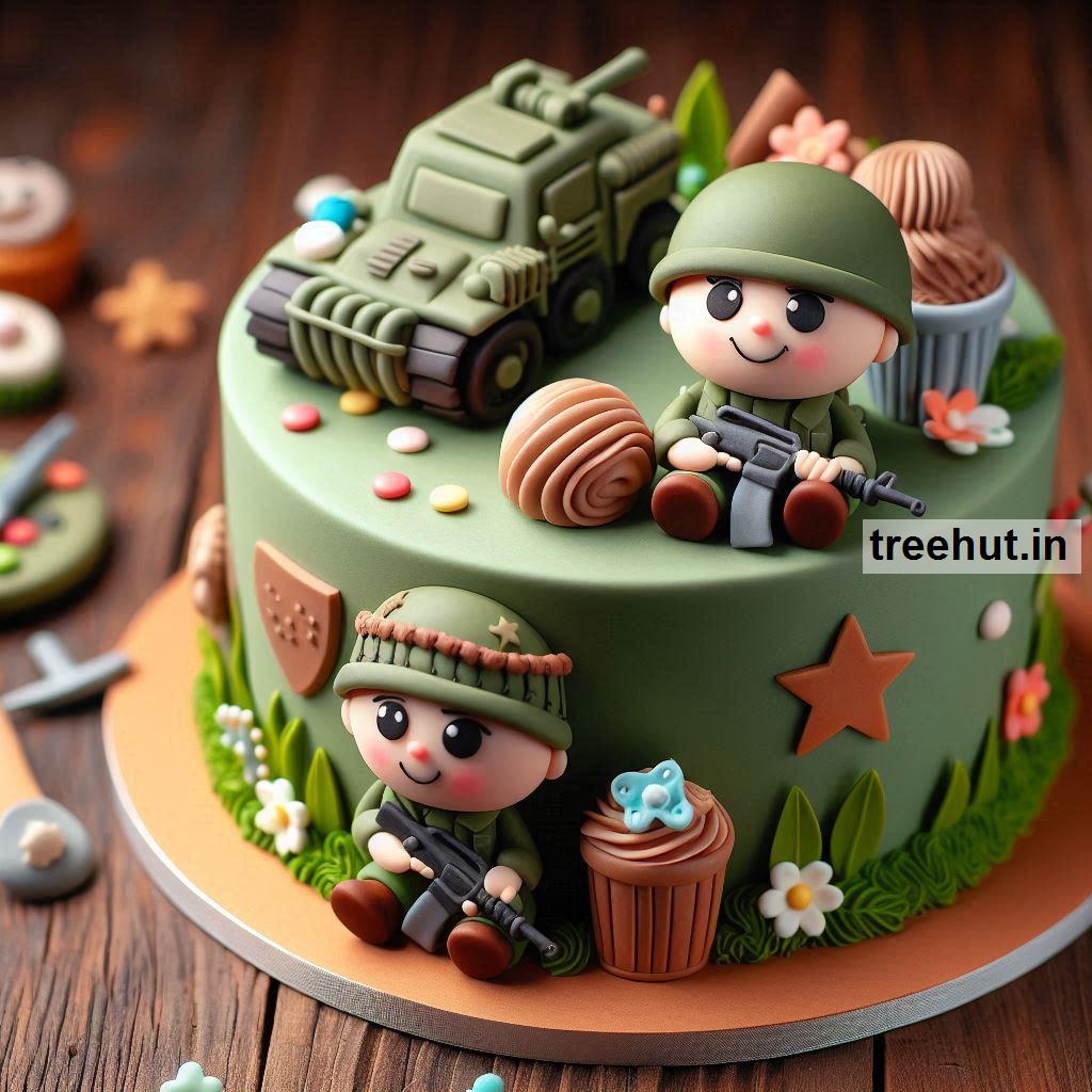 Decorated Army Cake