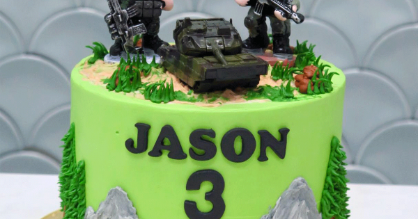 Decorated Army Cake