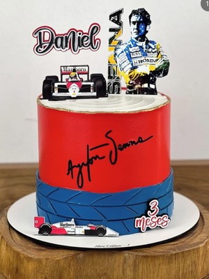 Decorated Cake Ayrton Senna