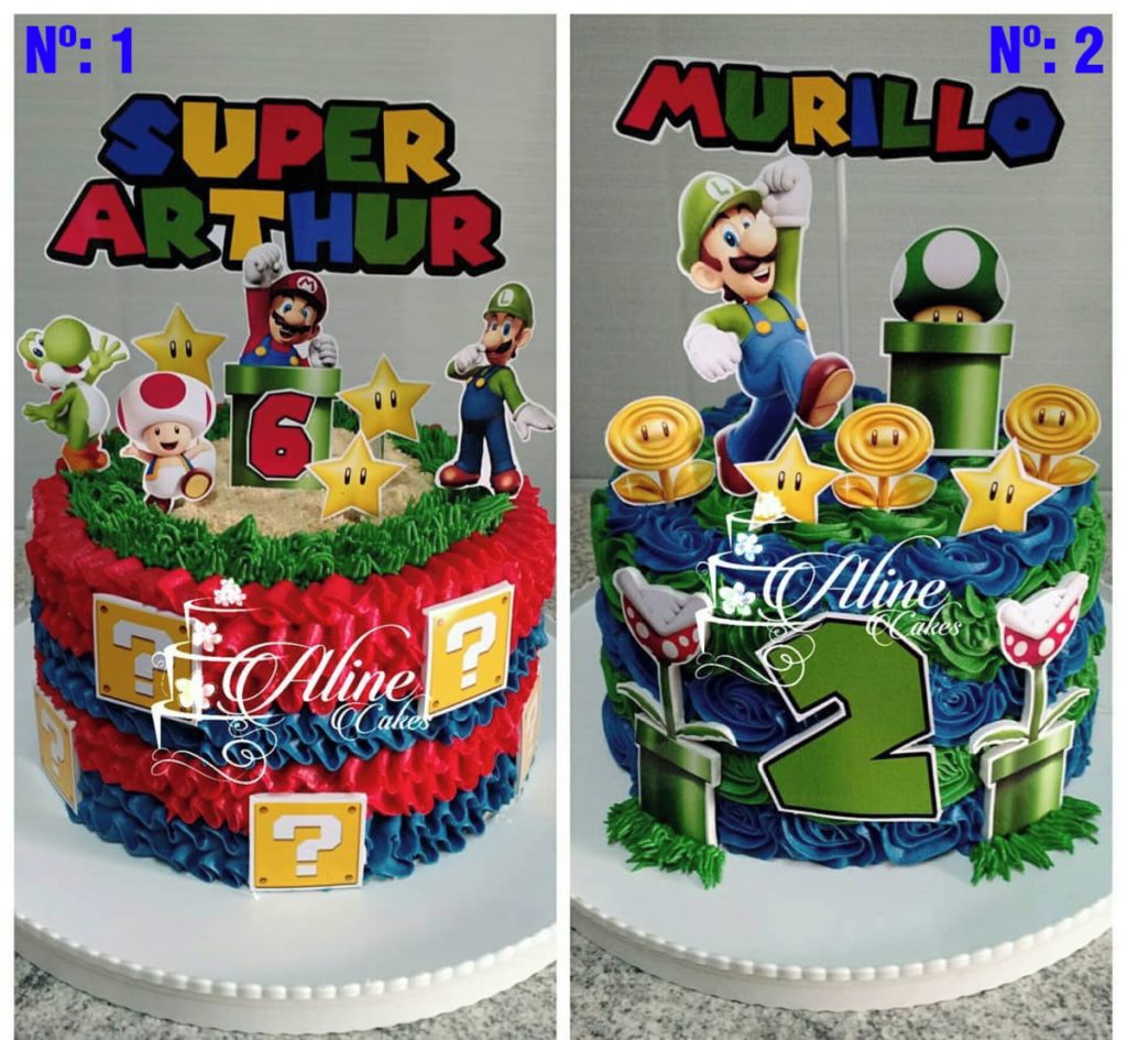 Bolo Decorado Super Mario