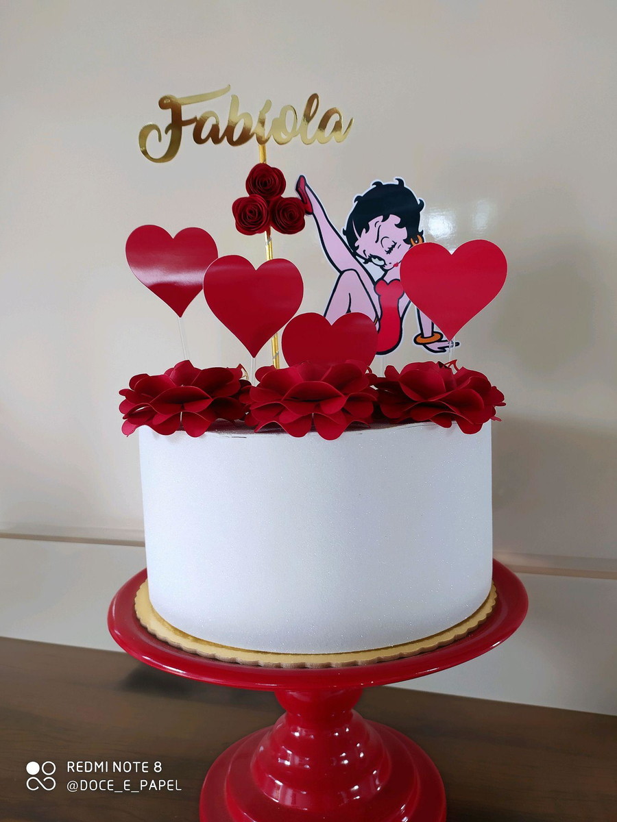 Bolo Decorado Betty Boop