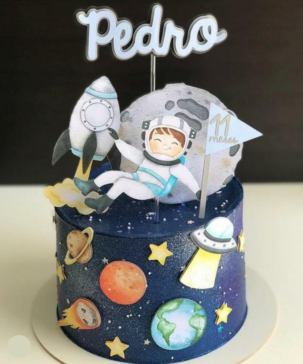 Bolo Decorado Astronauta