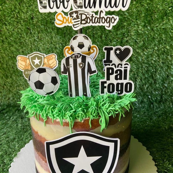 Bolo Decorado Botafogo