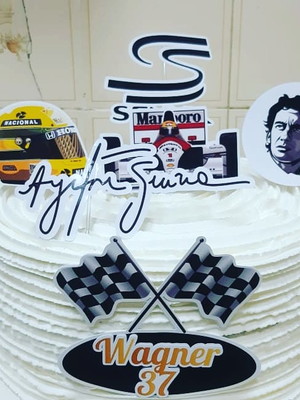 Bolo Decorado Ayrton Senna