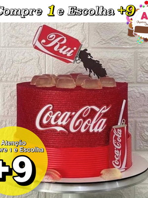 Bolo Decorado Coca Cola