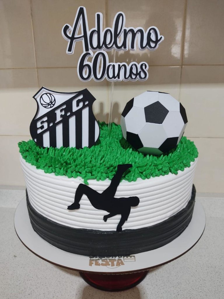 Bolo Decorado Santos Futebol