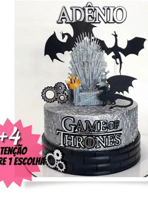 Bolo Decorado Game Of Thrones