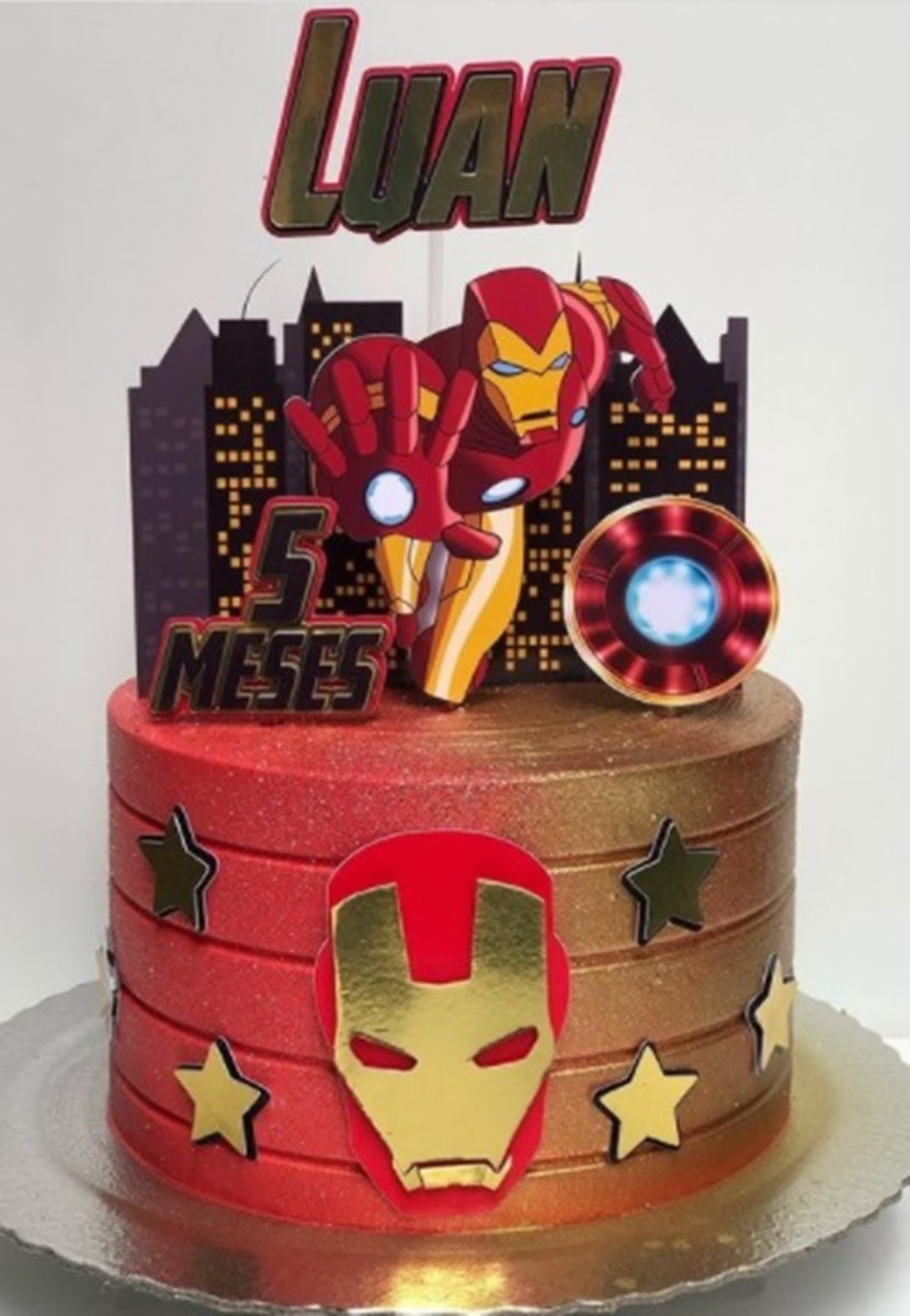 Bolo Decorado Iron Man