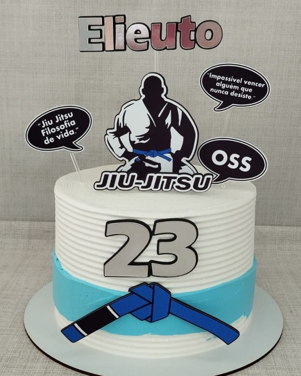 Jiu Jitsu Decorated Cake