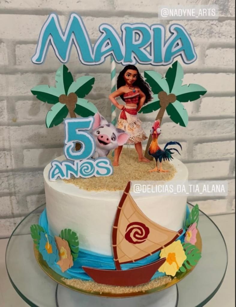 Bolo Decorado Moana