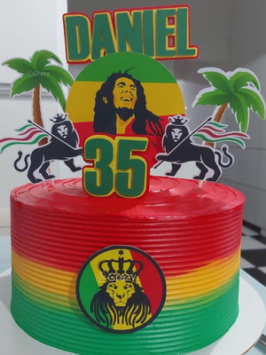 Bolo Decorado Reggae Para Facebook