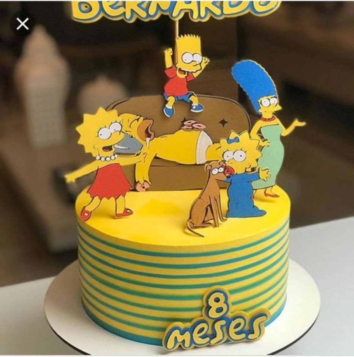 Bolo Decorado Simpsons