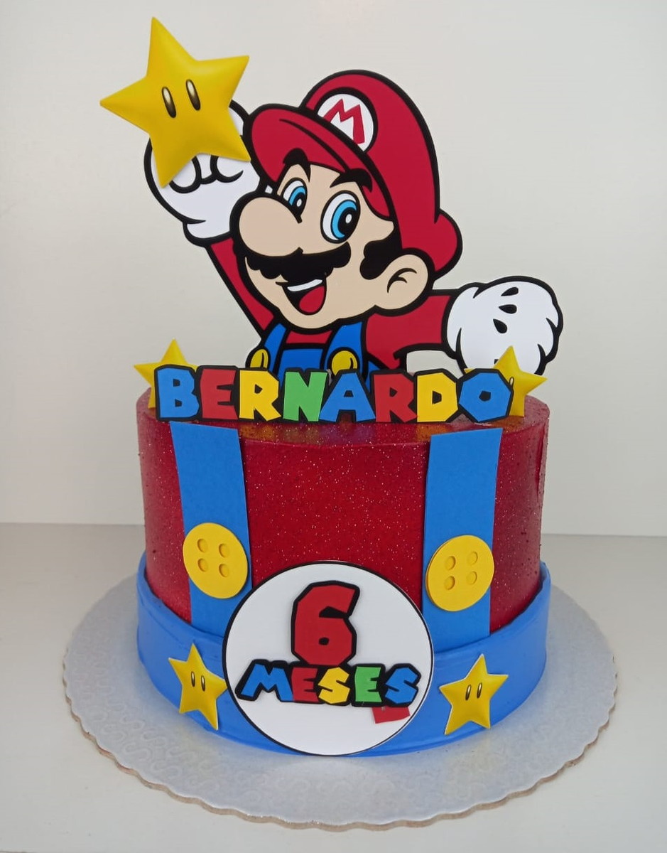 Bolo Decorado Super Mario