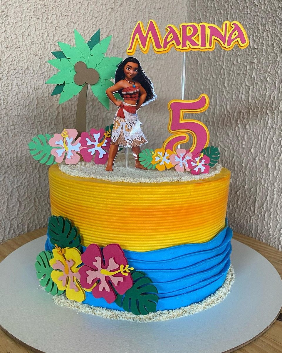 Bolo Decorado Moana