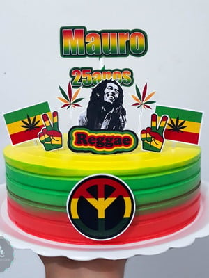 Bolo Decorado Reggae Para Facebook