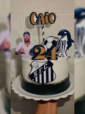 Bolo Decorado Santos Futebol