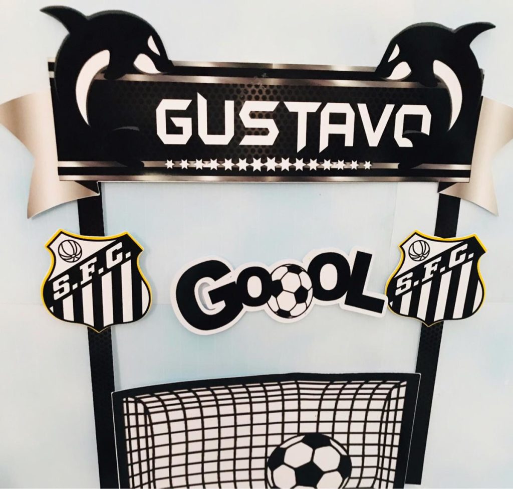 Bolo Decorado Santos Futebol