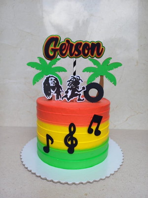 Bolo Decorado Reggae Para Facebook