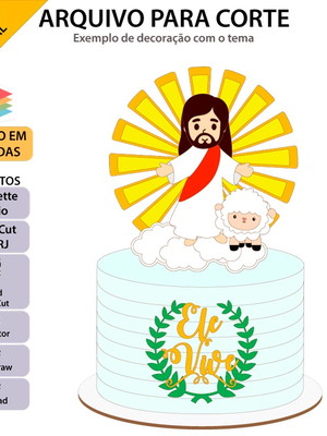 Bolo Decorado Jesus