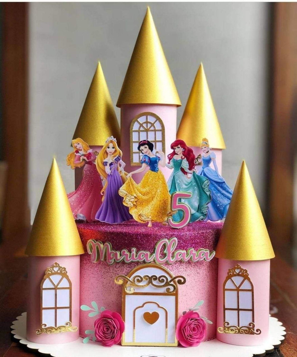 Bolo Decorado Princesas Da Disney