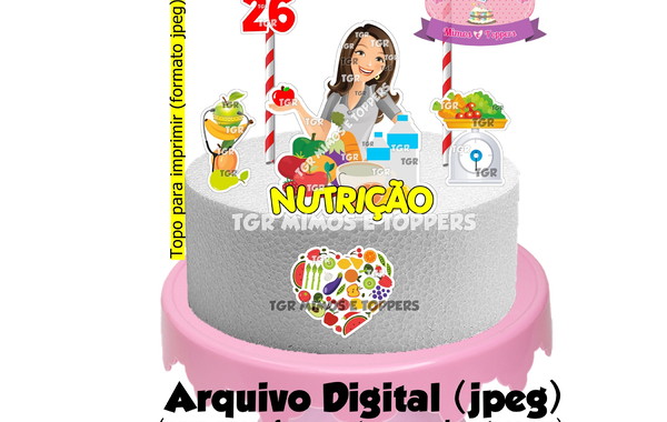 Bolo Decorado Nutrição