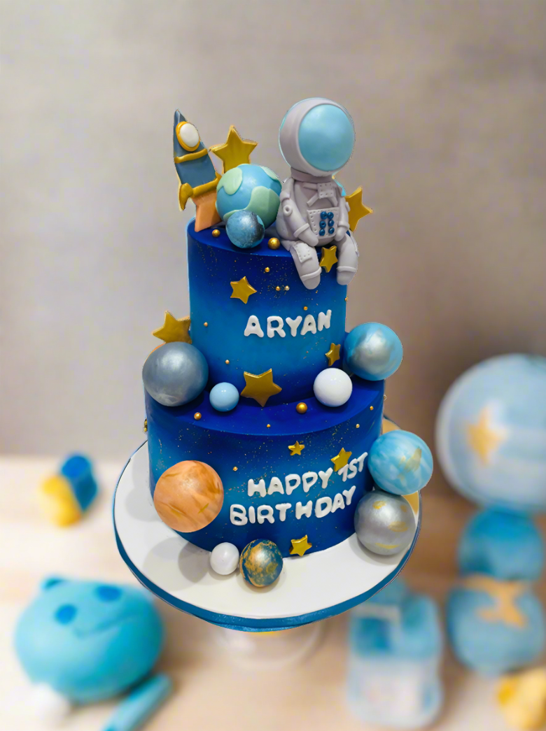 Astronaut Decorated Cake