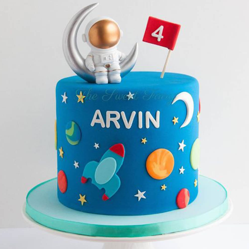 Astronaut Decorated Cake