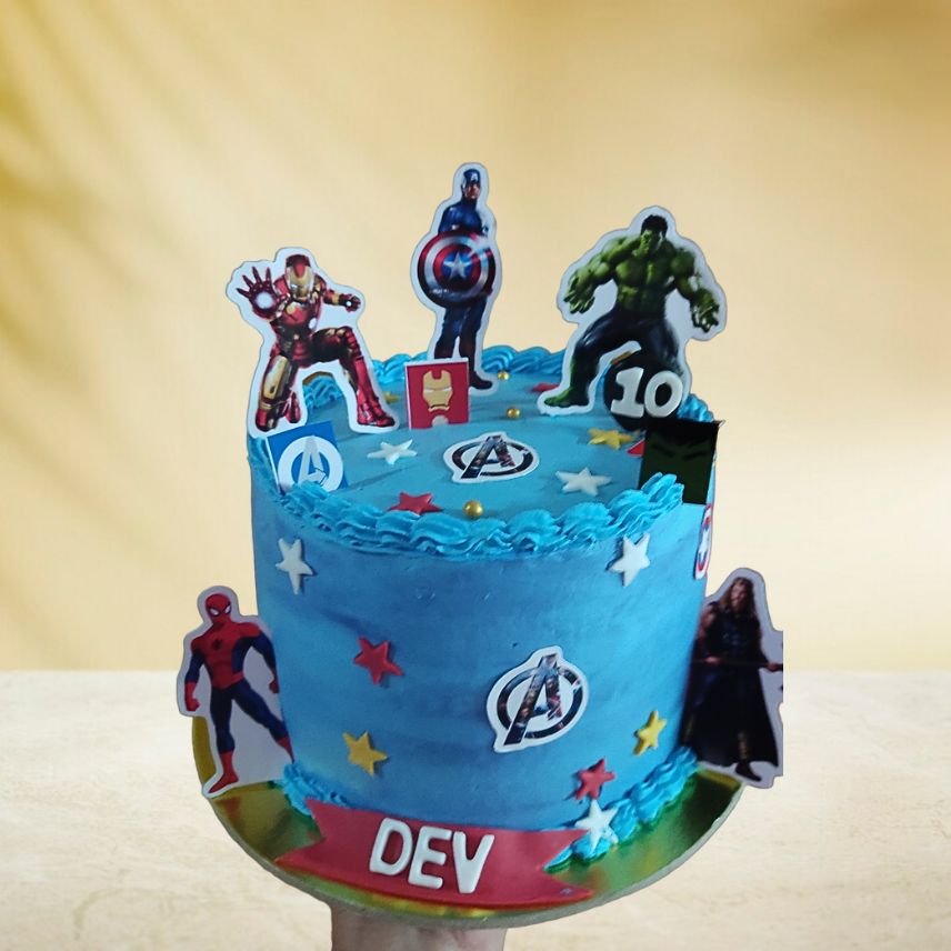 Avengers decorated cake