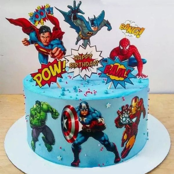 Avengers decorated cake