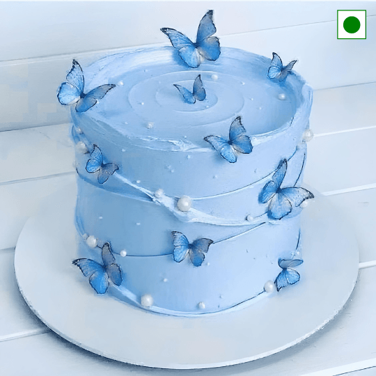 butterfly decorated cake