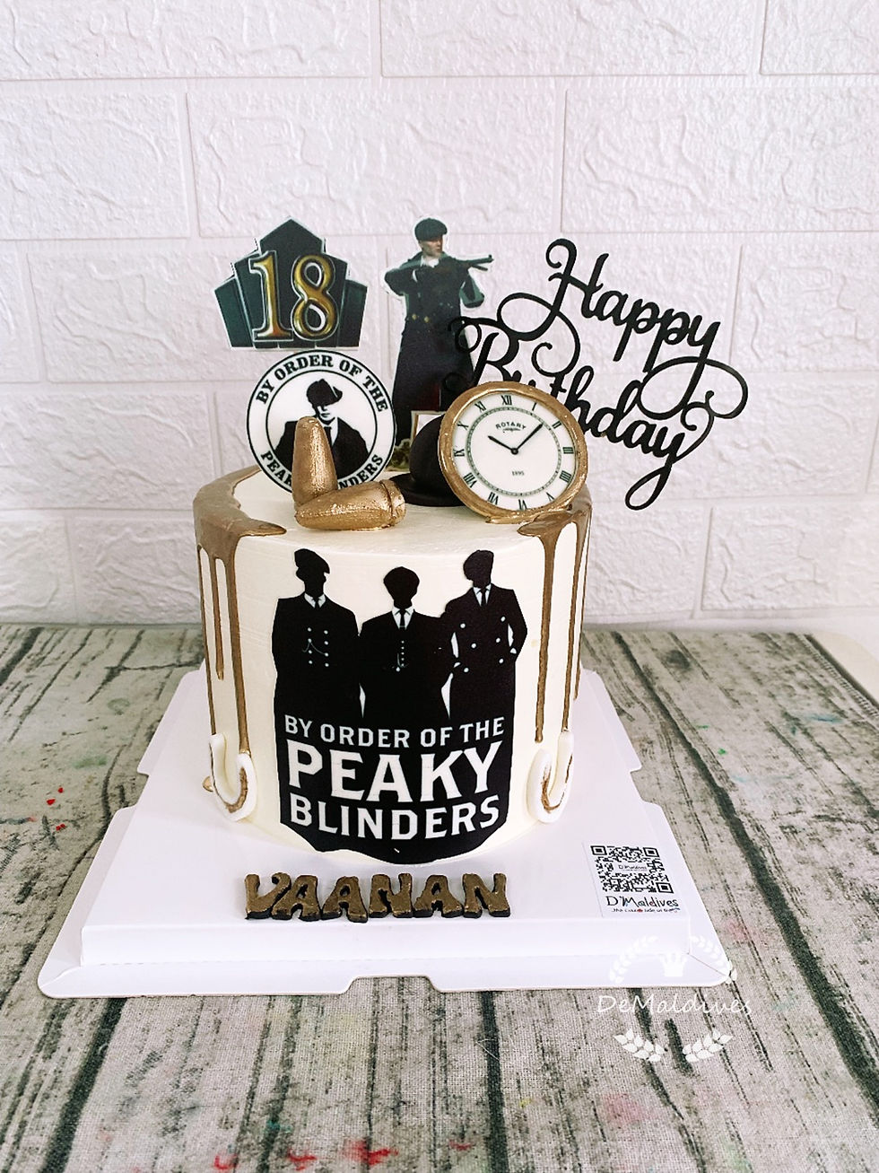 Peaky Blinders Decorated Cake