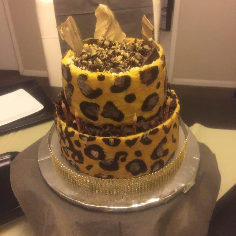 Leopard Decorated Cake