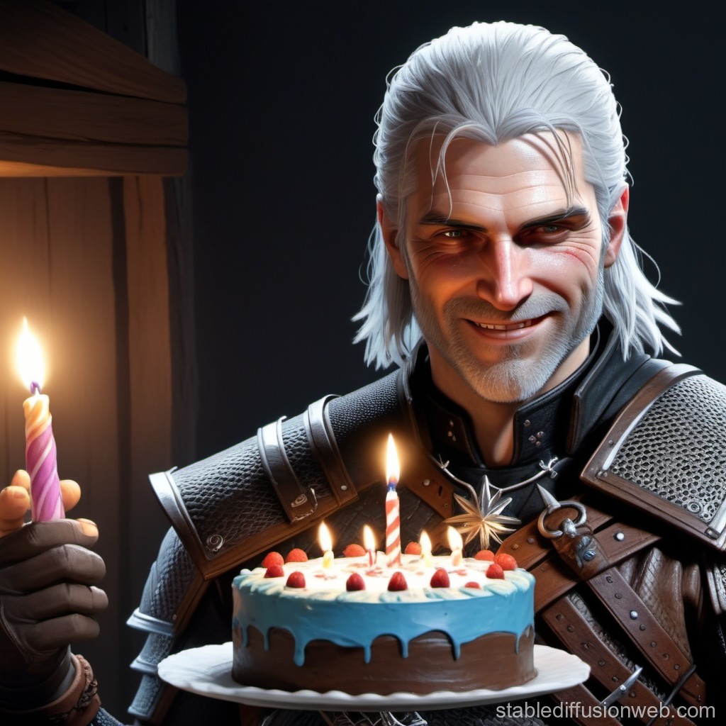 The Witcher Decorated Cake