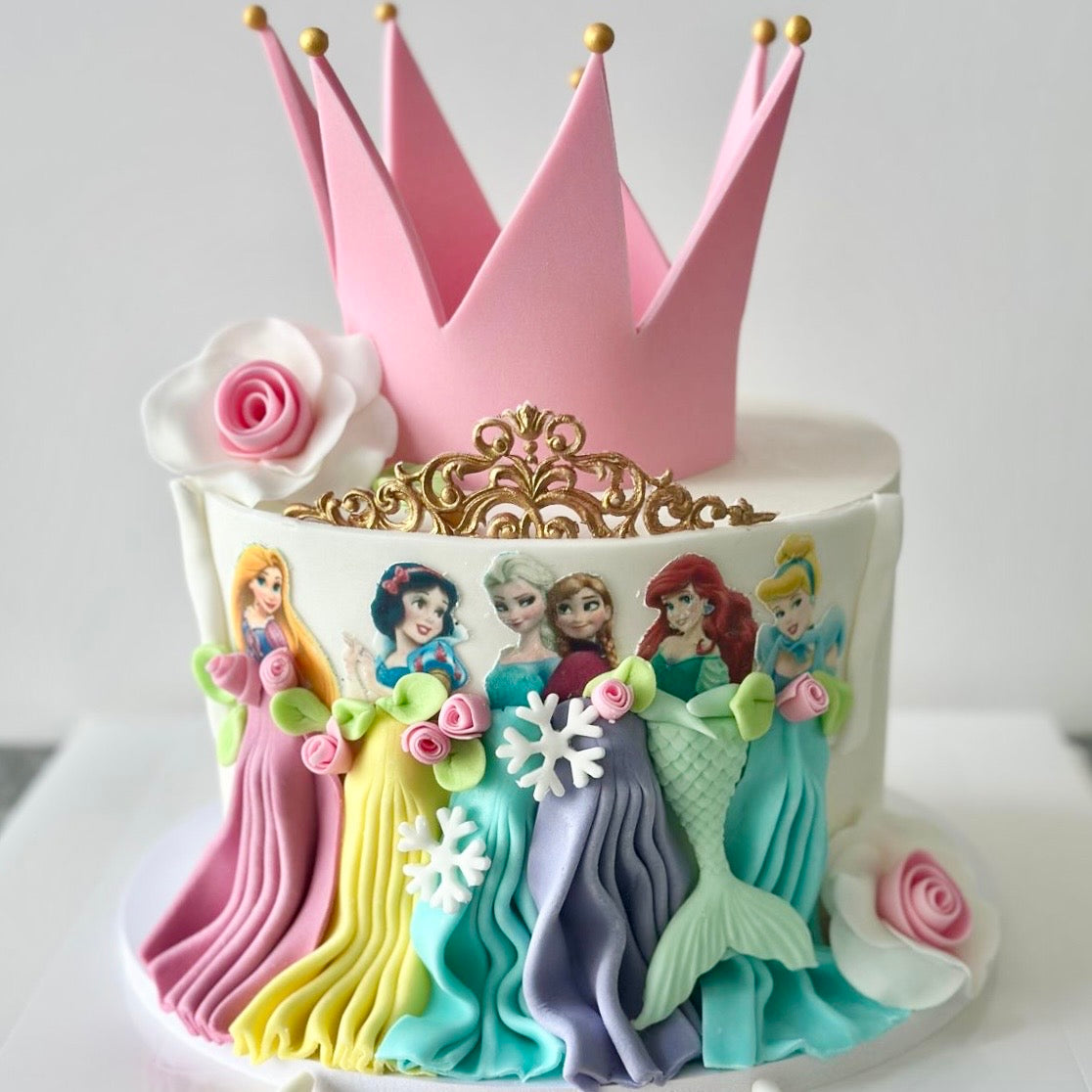 Disney Princess Decorated Cake