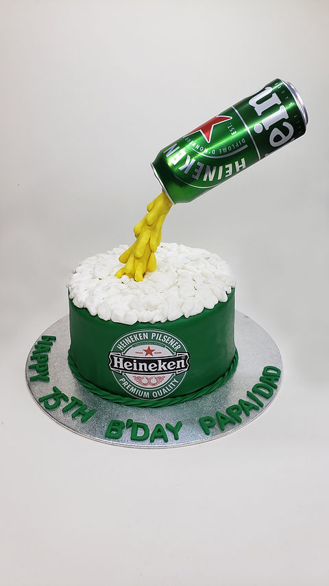 Heineken Decorated Cake