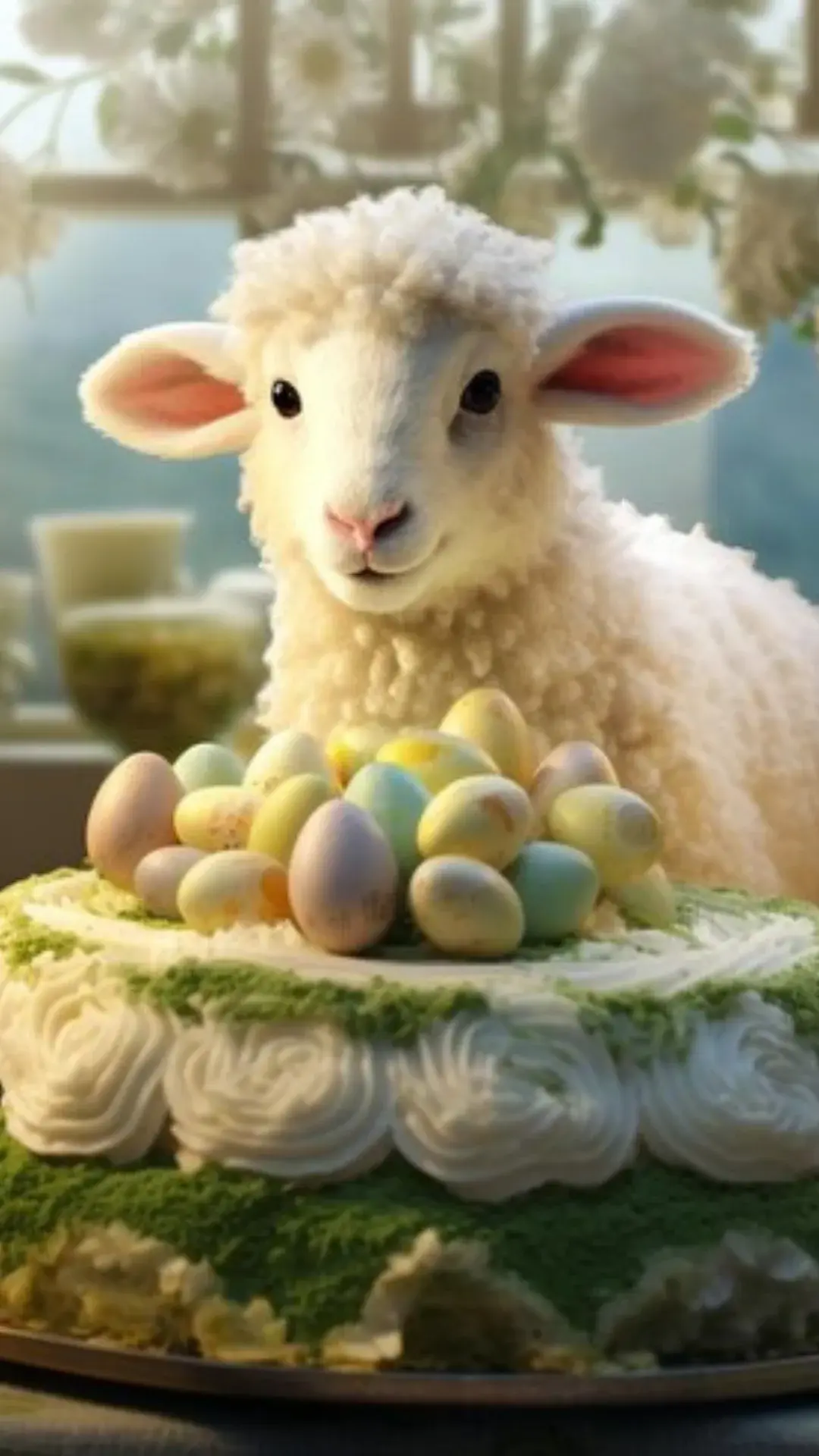 Sheep Decorated Cake