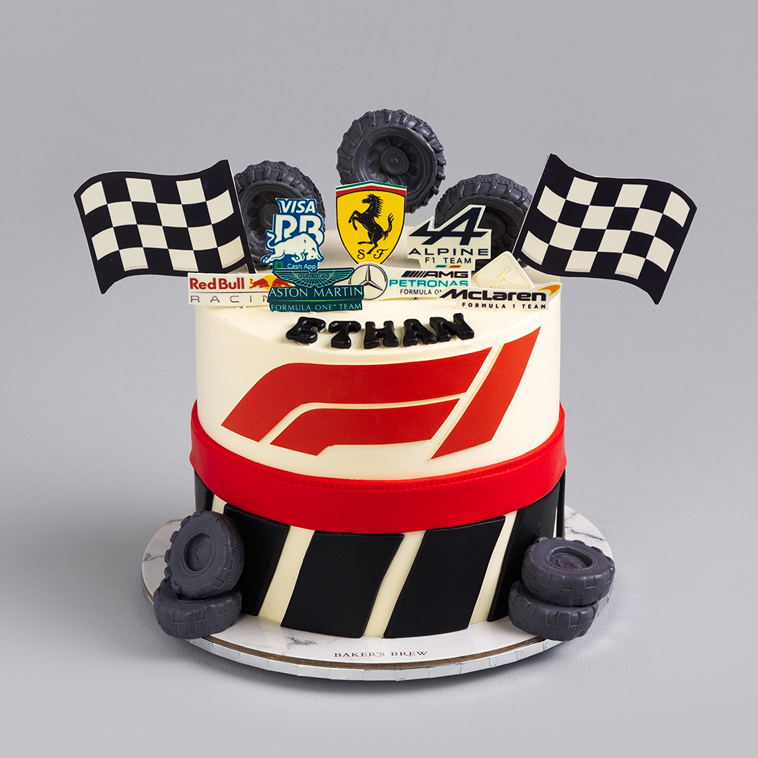 Formula 1 Decorated Cake