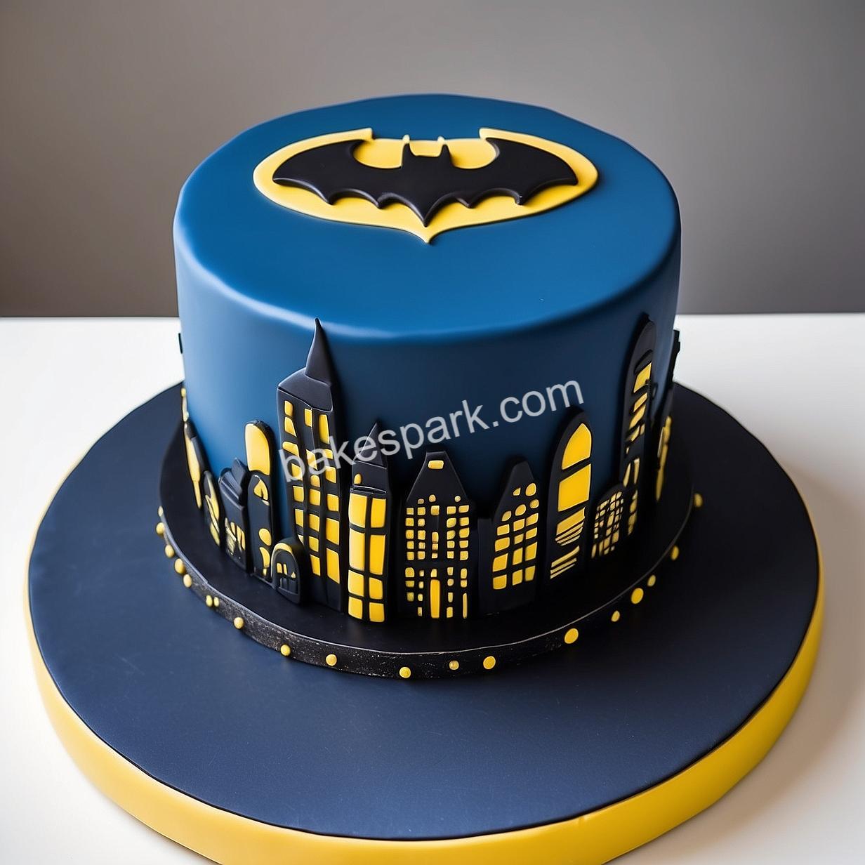 Batman decorated cake