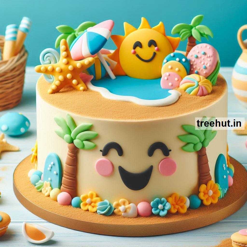 Summer Decorated Cake