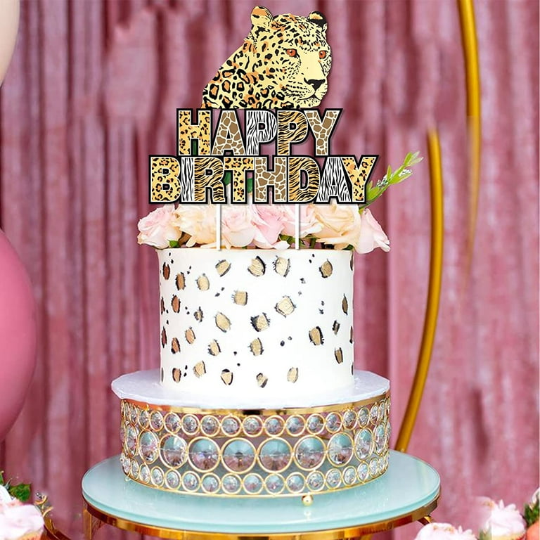 Leopard Decorated Cake