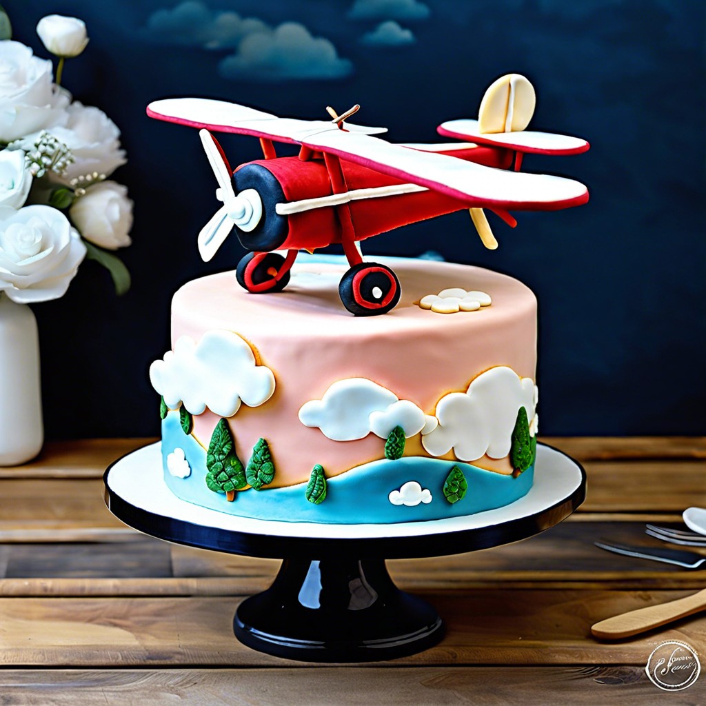 Airplane Decorated Cake