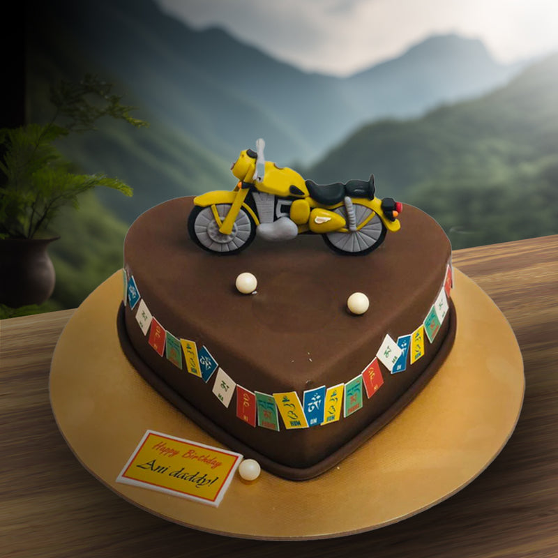 Bike Decorated Cake