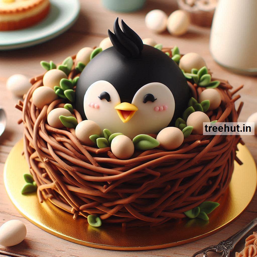 Bird Decorated Cake