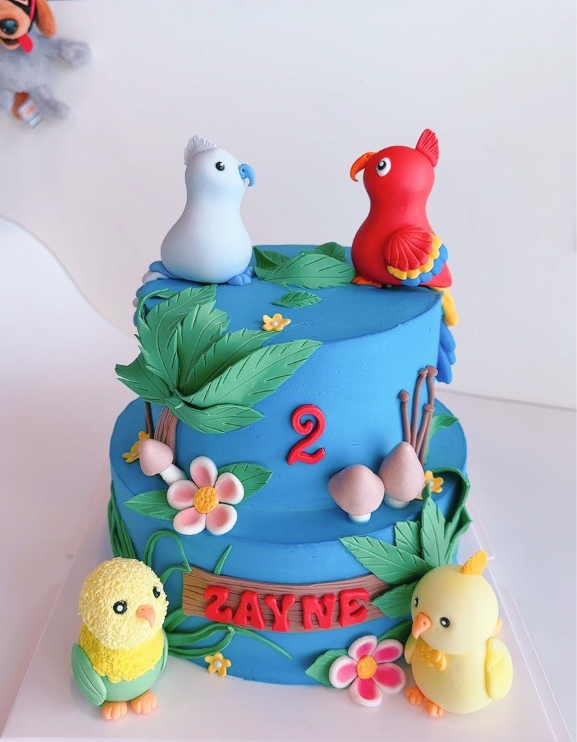 Bird Decorated Cake